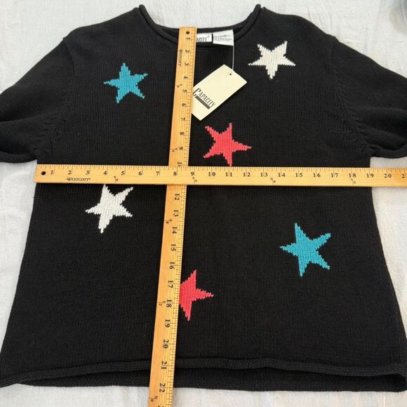 Capacity Red White and Blue Stars Sweater - Picture 4 of 5